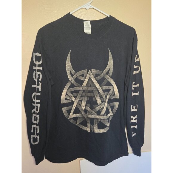 Disturbed Rock Band Tee Size Medium Fire It Up - Picture 1 of 4